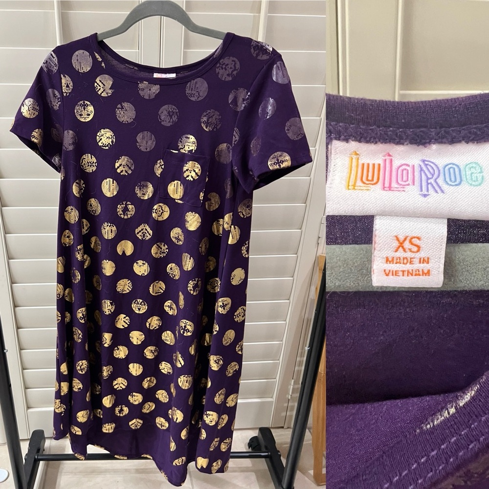 LuLaRoe Carly dress, size XS- excellent condition
